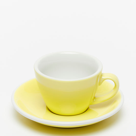 ACME Yellow Flat White Cup & Saucer Set (150ml)